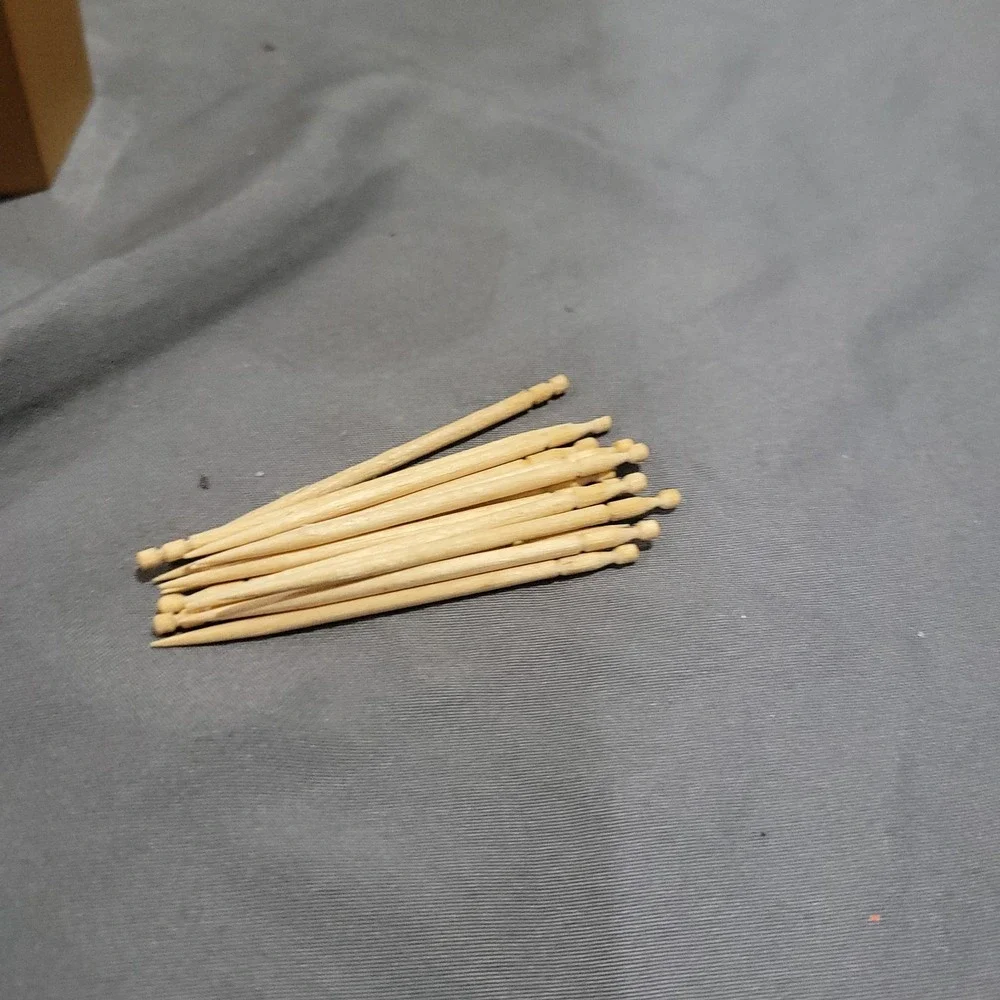 Vintage Handmade Wooden Toothpick Holder Made In China Flowers